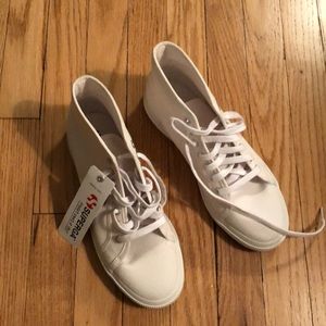 Superga High Top white shoes